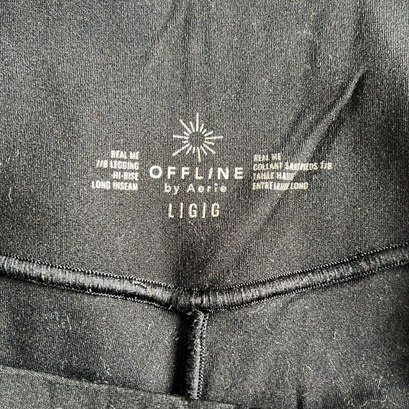 Aerie black leggings with pockets size large - Picture 5 of 5